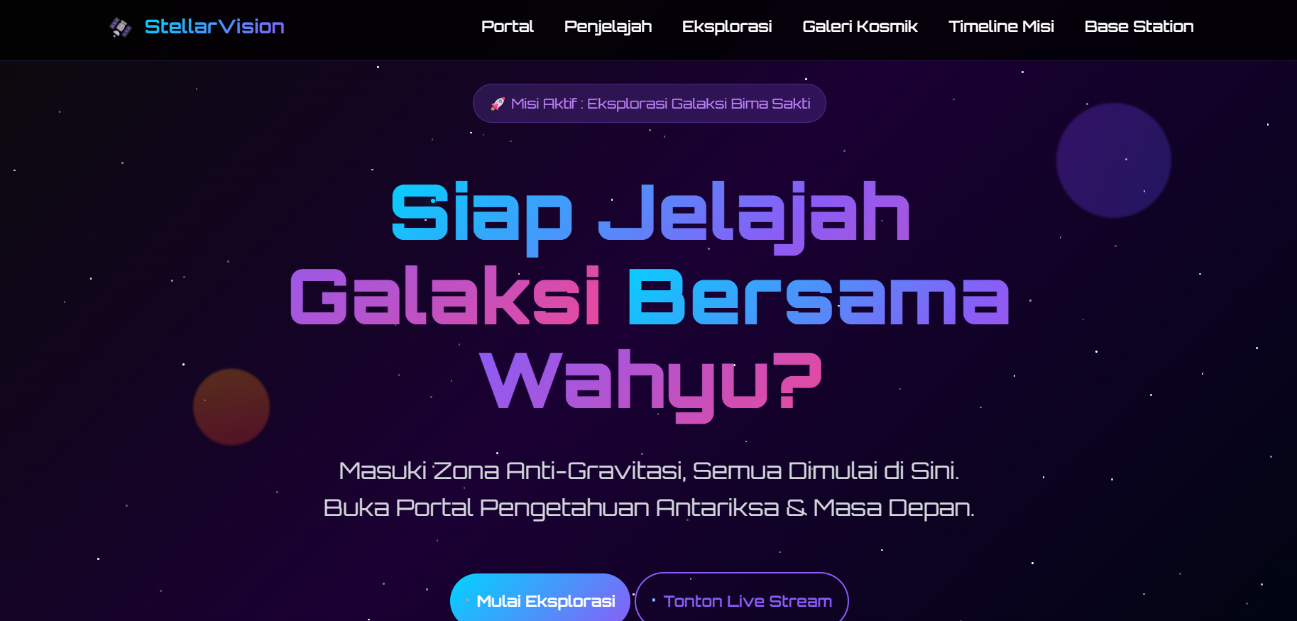Galaxy Website Wahyuu